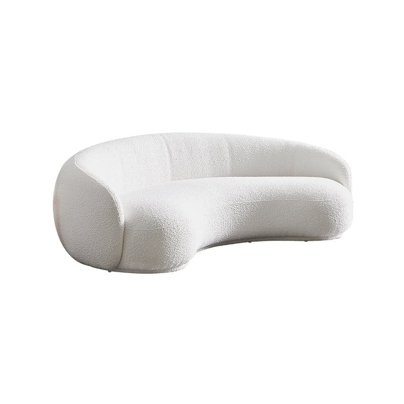 White Velvet Sofa/Three Seater Sofa