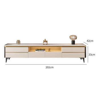 White TV Stand/Living Room Monitor/Entertainment Table