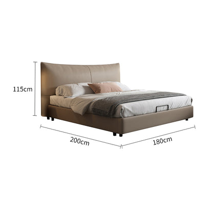 Genuine Leather Bed/King Size Soft Bed Frame