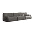 Pre Sale Bamboo-Jacquard Plush Two-Armed Three-Seater Compression Sofa