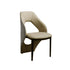 Gray Velvet Angel Wing Tailed Dining Chair