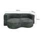 Grey Corduroy Convertible Sofa/Sofa Bed
