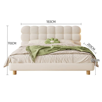 White/Pink/ Khaki/GreySolid Wood/Bed/7-Grid/153/183