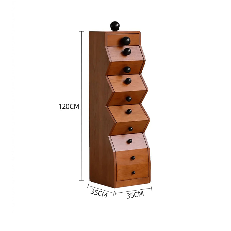 New Design Multi-Layer Drawer Solid Wood Cabinet