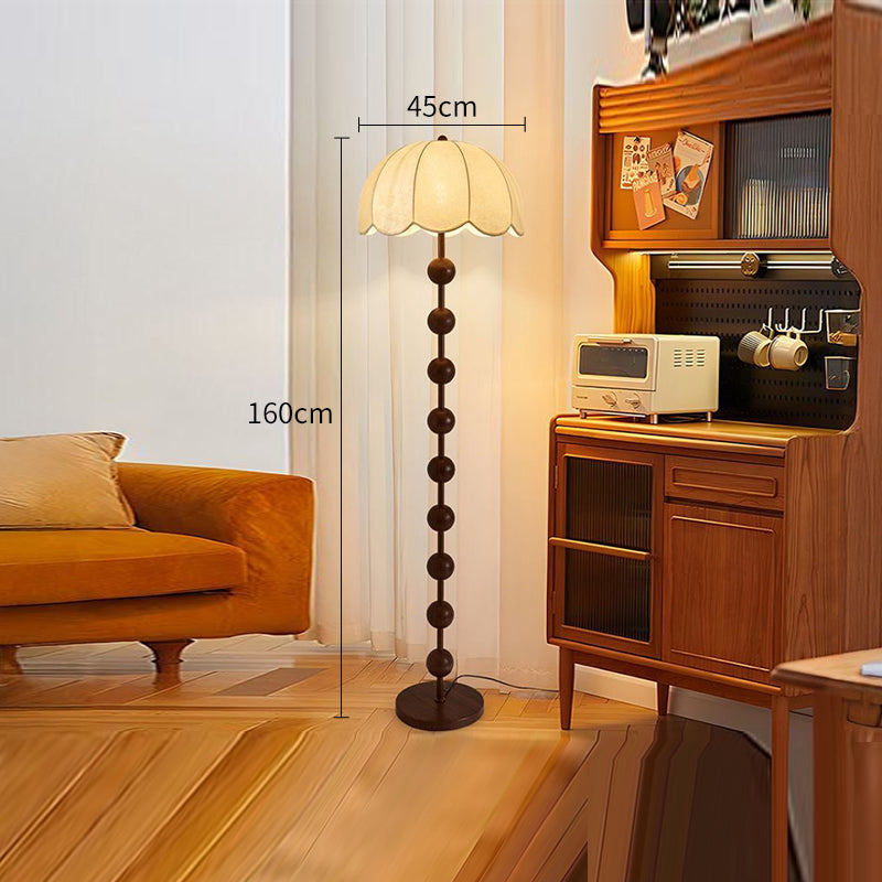 Mid-Century Modern Spherical Floor Lamp with Tri-Color Light and Pole Stand