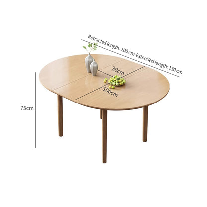 Natural Wood/Expandable/Dining Table/100cm